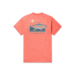 SOUTHERN MARSH COLLECTION Men's Tees CORAL / S FHTNCRL