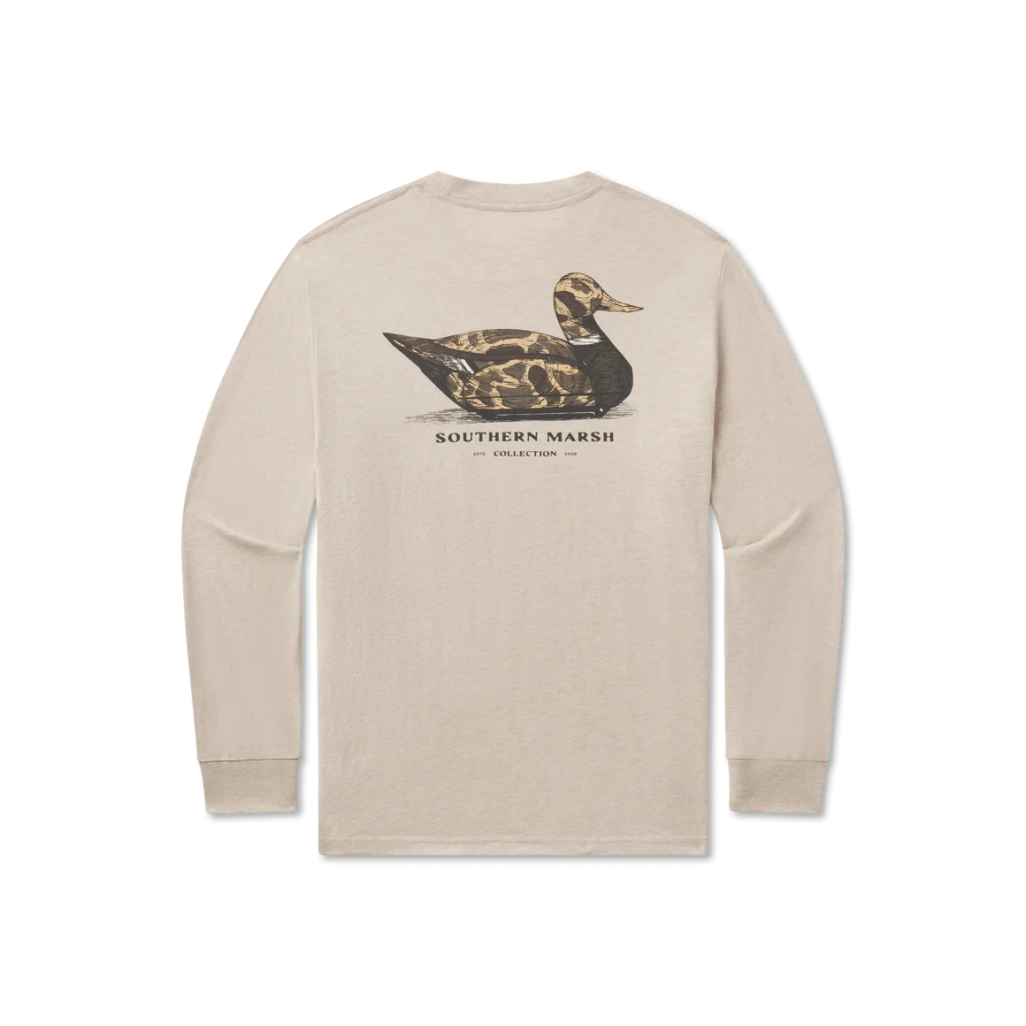 SOUTHERN MARSH COLLECTION Men's Tees Southern Marsh Vintage Duck Decoy Tee - Camo Tee - Long Sleeve