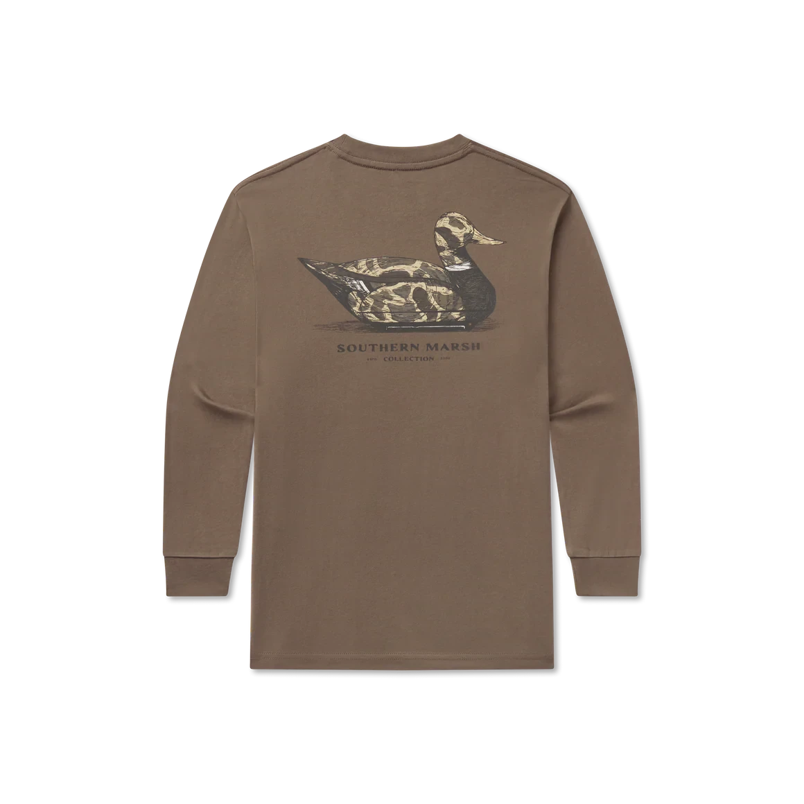 SOUTHERN MARSH COLLECTION Men's Tees Southern Marsh Youth Vintage Duck Decoy Tee - Camo Tee - Long Sleeve