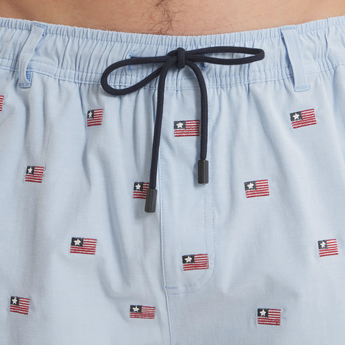 SOUTHERN MARSH COLLECTION Mens Shorts Southern Marsh Southernclassics Swim Trunk - Chambray Flags