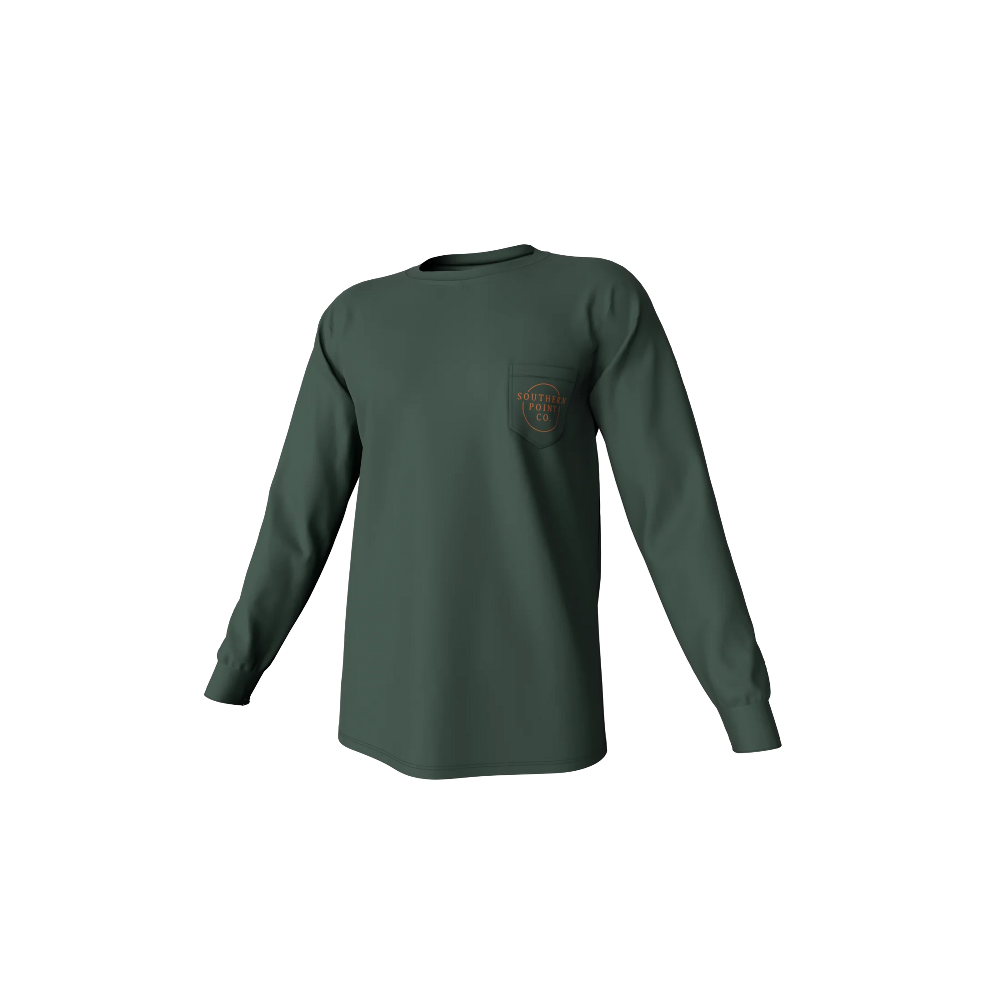 Southern Point Co. Kid's Tees Southern Point Youth Vintage Circle Greyton Long Sleeve Pocket Tee