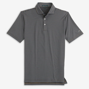 Southern Point Co. Men's Polo MIDNIGHT BROWN / S Southern Point The Hinton Stripe Polo || David's Clothing P205