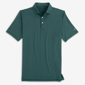 Southern Point Co. Men's Polo PINE / S Southern Point The Hinton Stripe Polo || David's Clothing P206