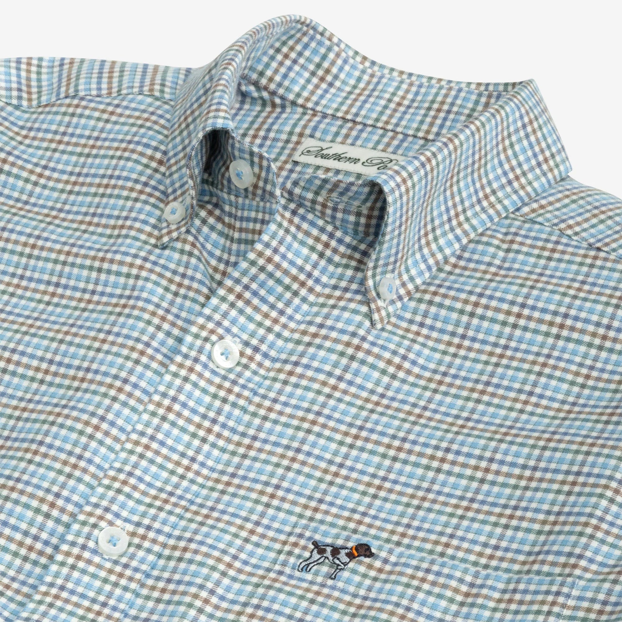 Southern Point Co. Men's Sport Shirt Southern Point Hadley Performance Flannel || David's Clothing