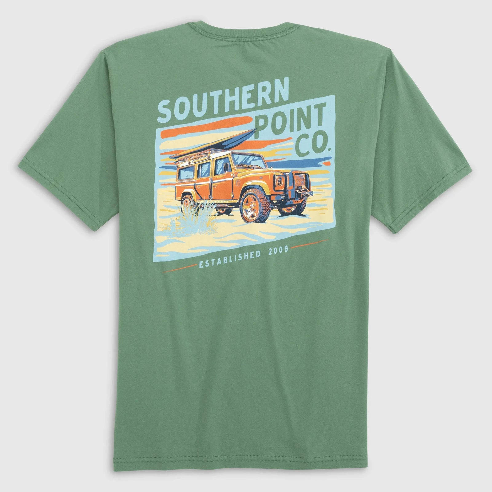 Southern Point Co. Men's Tees LIGHT GREEN / S Southern Point Beach Cruiser Short Sleeve Tee ST722