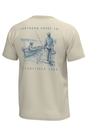 Southern Point Co. Men's Tees Southern Point Docked Boat Short Sleeve Tee