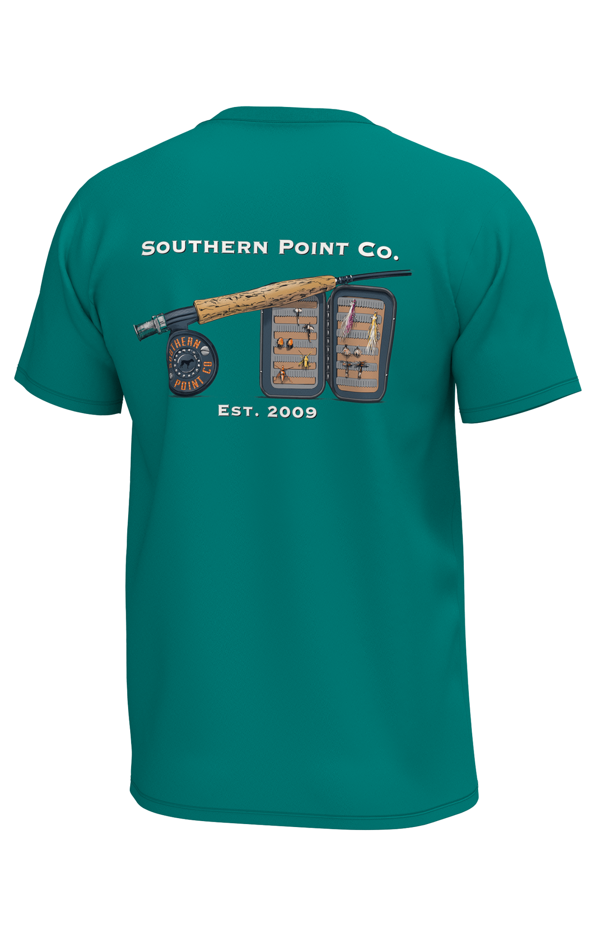 Southern Point Co. Men's Tees Southern Point Fly Reel Short Sleeve Tee