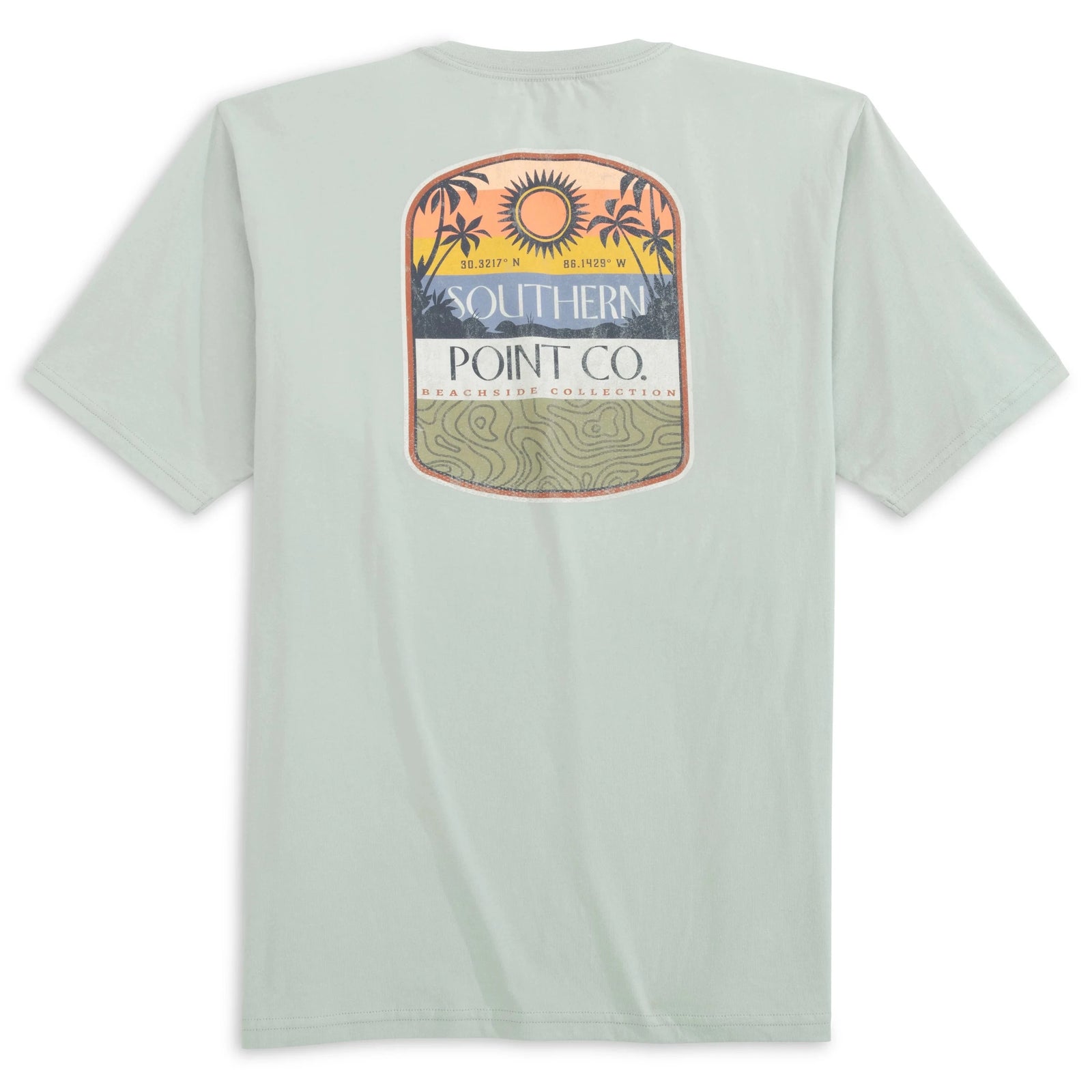 Southern Point Co. Women's Tee Southern Point Oceanside Topo Short Sleeve Tee || David's Clothing