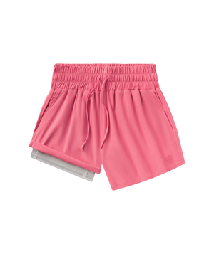 SOUTHERN SHIRT CO. Women's Shorts PINK LEMONADE / XS Southern Shirt Womens Lined Hybrid Shorts 2H009-1819