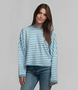 SOUTHERN SHIRT CO. Women's Top CHALKY BLUE / XS Southern Shirt On The Line Top - Chalky Blue 2J095-1444