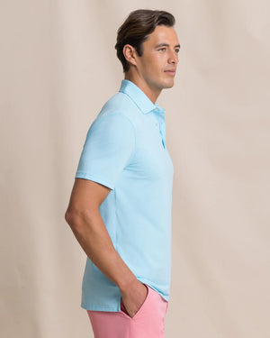 SOUTHERN TIDE Men's Polo Southern Tide Coastal Breeze Heather Performance Polo