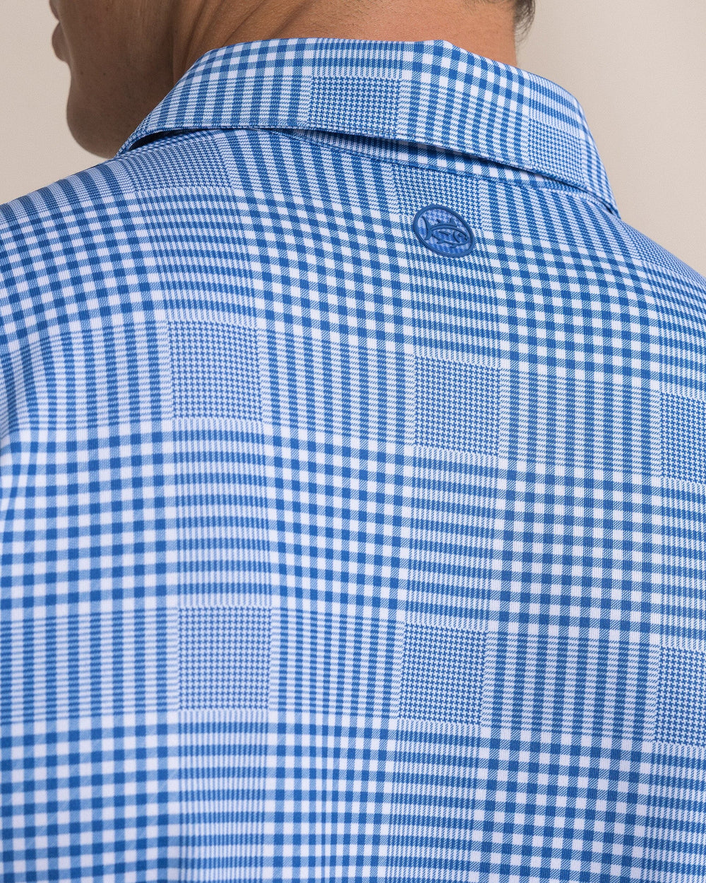 SOUTHERN TIDE Men's Polo Southern Tide Driver Coral Key Plaid Printed Polo