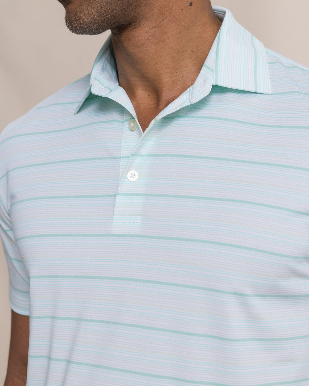 SOUTHERN TIDE Men's Polo Southern Tide Driver Wild Winds Stripe Polo