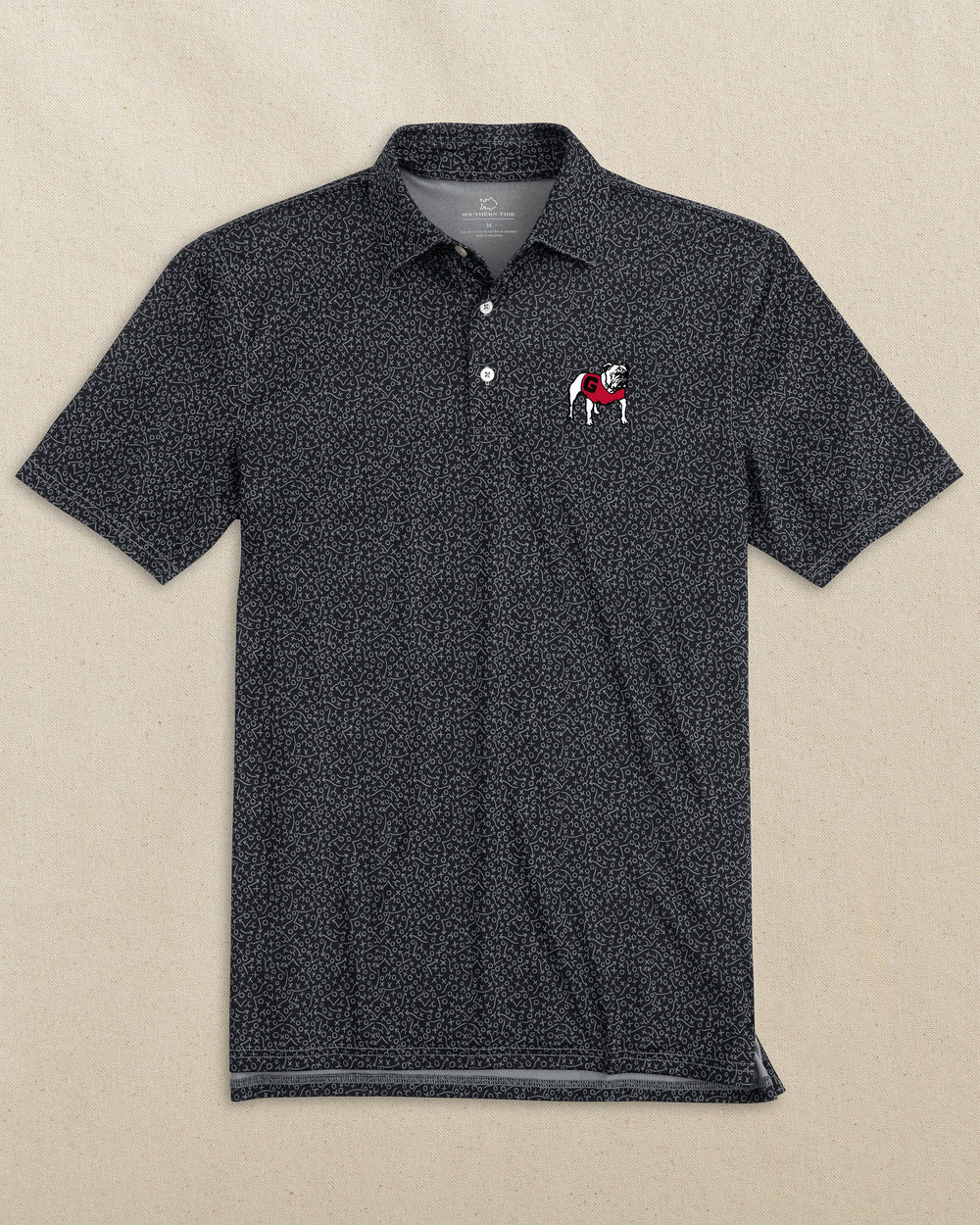 SOUTHERN TIDE Men's Polo Southern Tide Georgia Bulldogs Driver Gameplay Polo