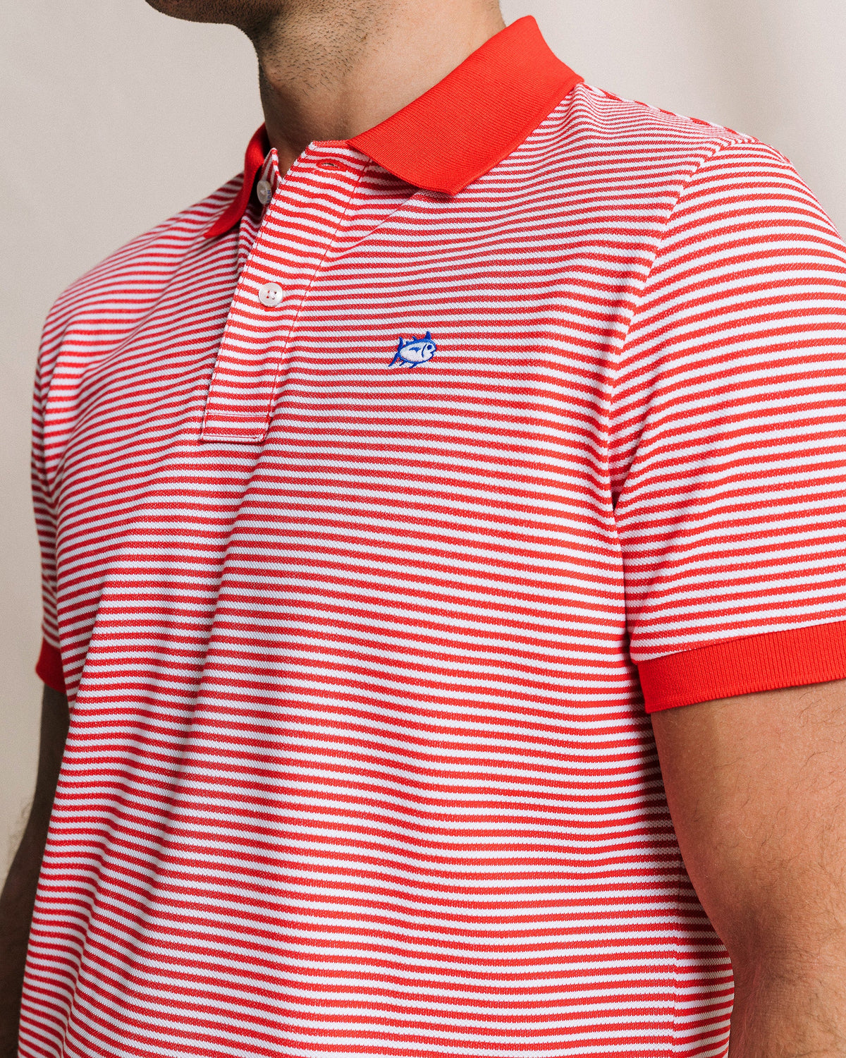 SOUTHERN TIDE Men's Polo Southern Tide Striped Skipjack Polo