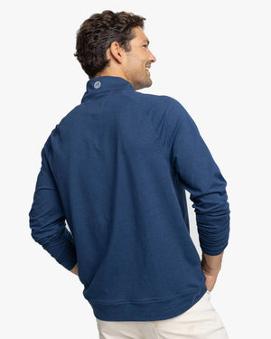 SOUTHERN TIDE Men's Pullover Southern Tide Cruiser Heather Quarter Zip Pullover || David's Clothing