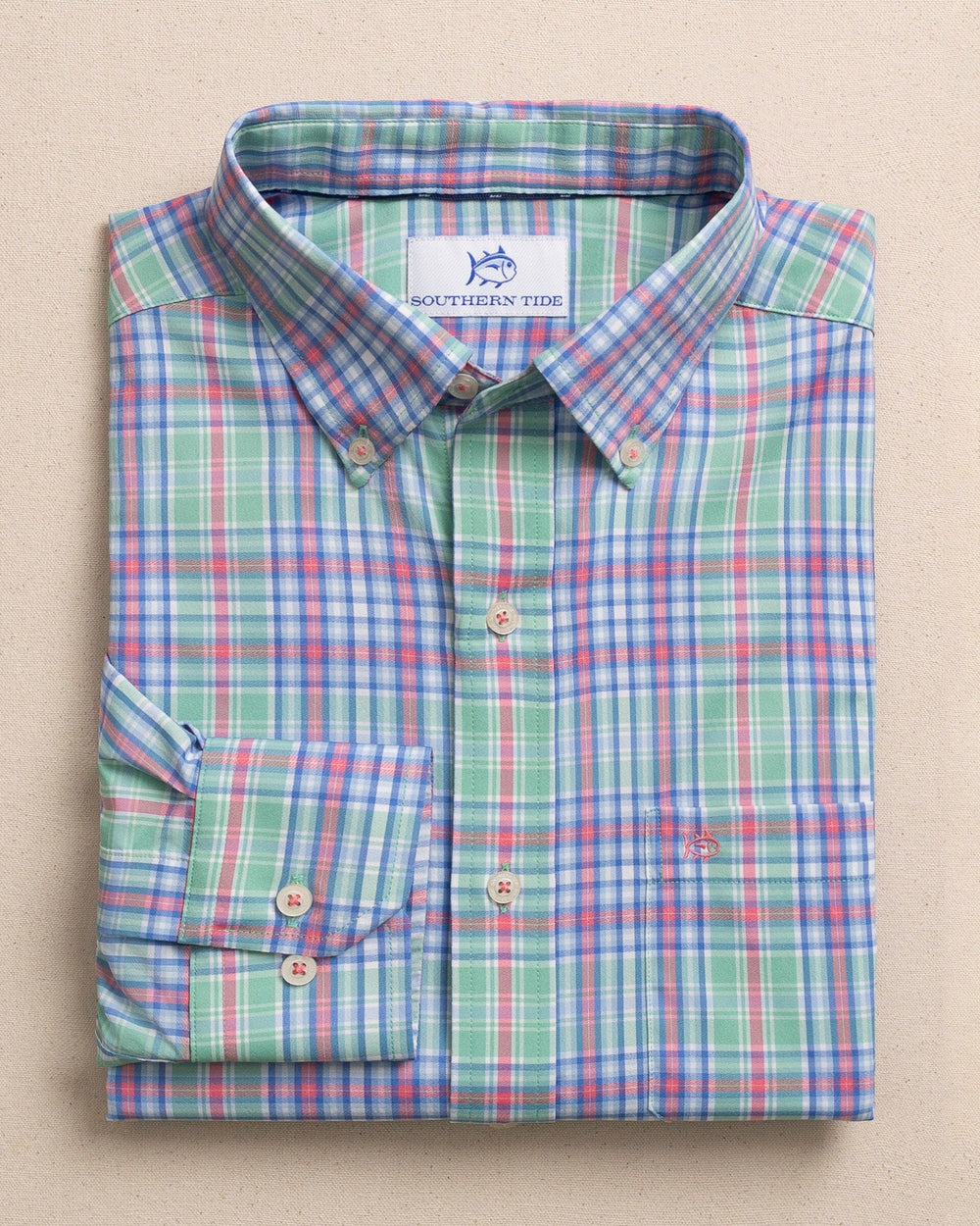 SOUTHERN TIDE Men's Sport Shirt Southern Tide Ocean Isle Coastal Breeze Sport Shirt