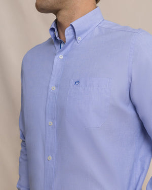 SOUTHERN TIDE Men's Sport Shirt Southern Tide Offshore End on End Sport Shirt