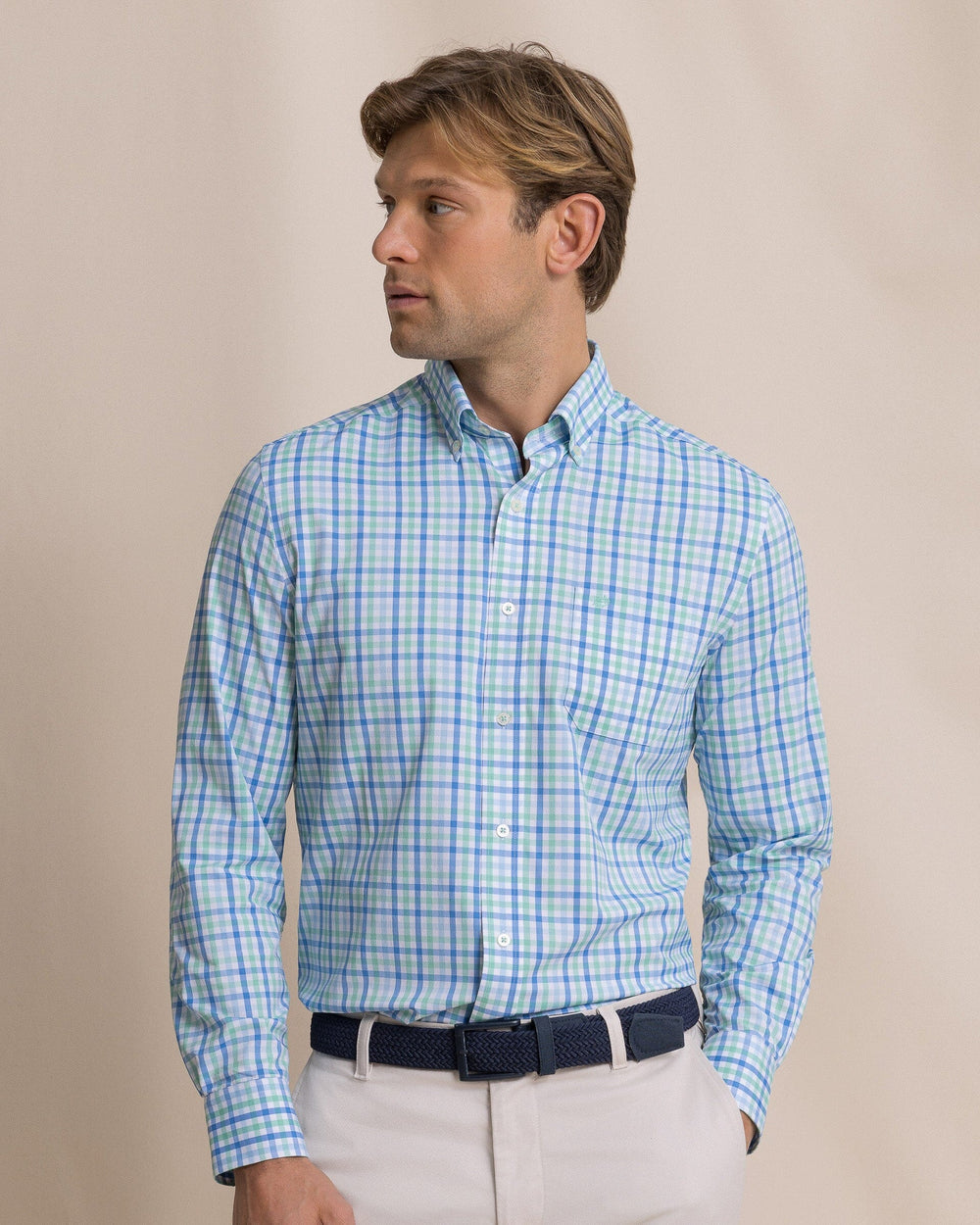 SOUTHERN TIDE Men's Sport Shirt Southern Tide Palm Valley Coastal Breeze Sport Shirt