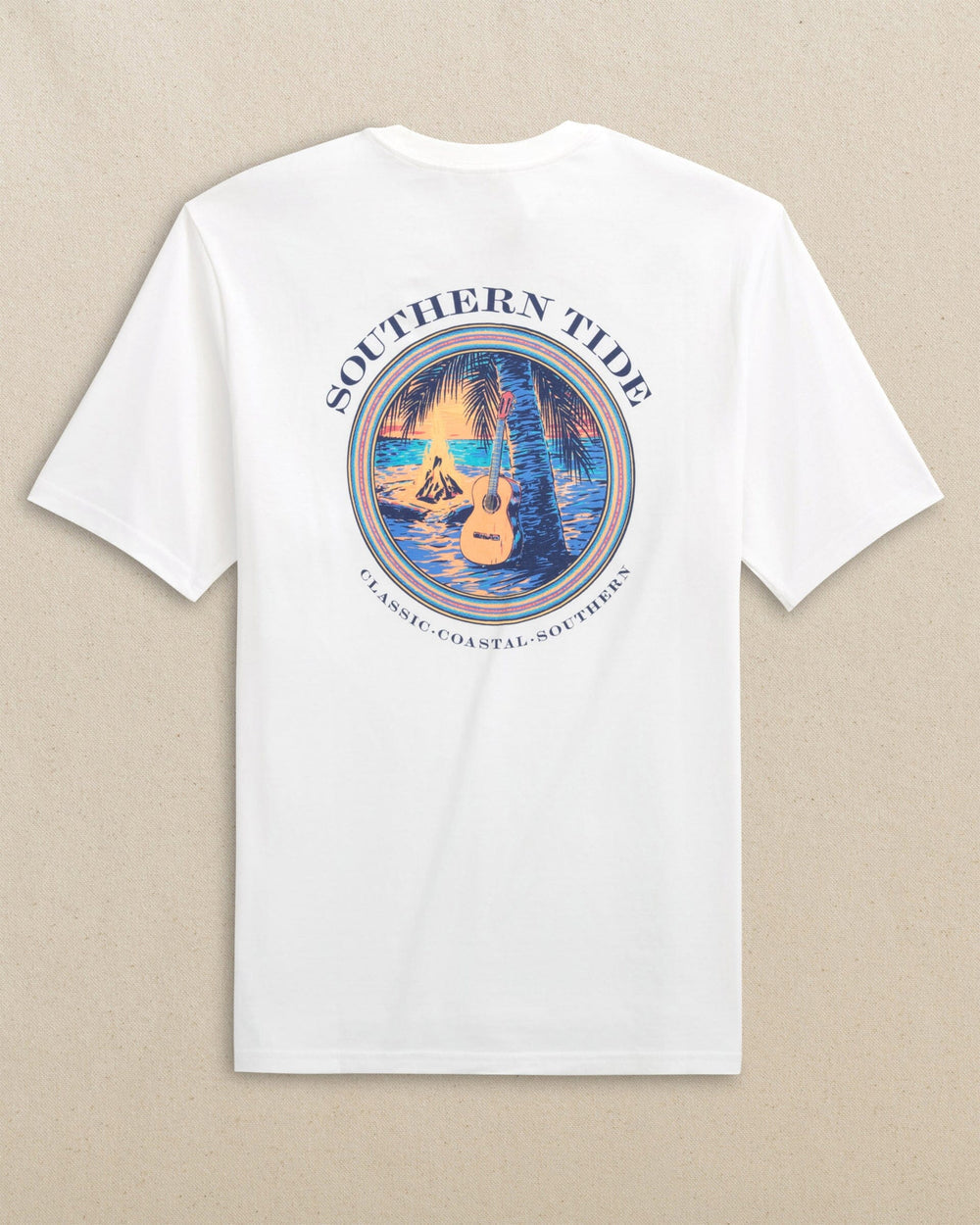 SOUTHERN TIDE Men's Tees Southern Tide Guitar Bonfire Short Sleeve T-Shirt
