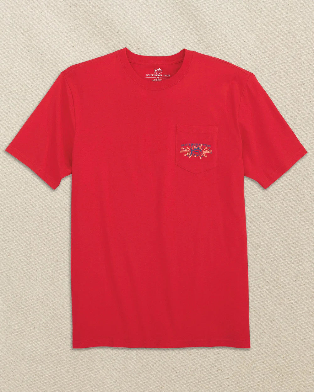 SOUTHERN TIDE Men's Tees Southern Tide Vintage Firecracker Label Short Sleeve T-Shirt