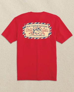 SOUTHERN TIDE Men's Tees Southern Tide Vintage Firecracker Label Short Sleeve T-Shirt