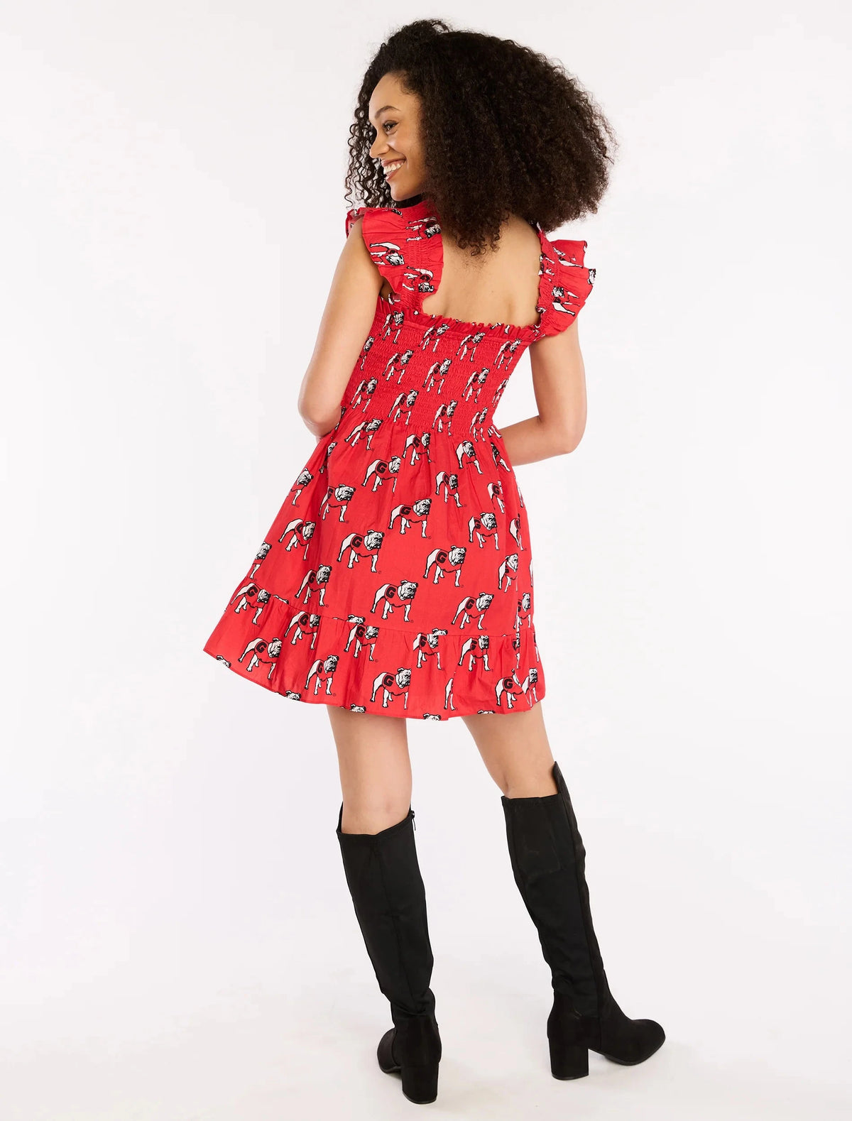 STEWART SIMMONS Women's Dresses Stewart Simmons Georgia The Poplin Smocked Dress || David's Clothing