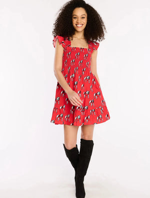 STEWART SIMMONS Women's Dresses Stewart Simmons Georgia The Poplin Smocked Dress || David's Clothing