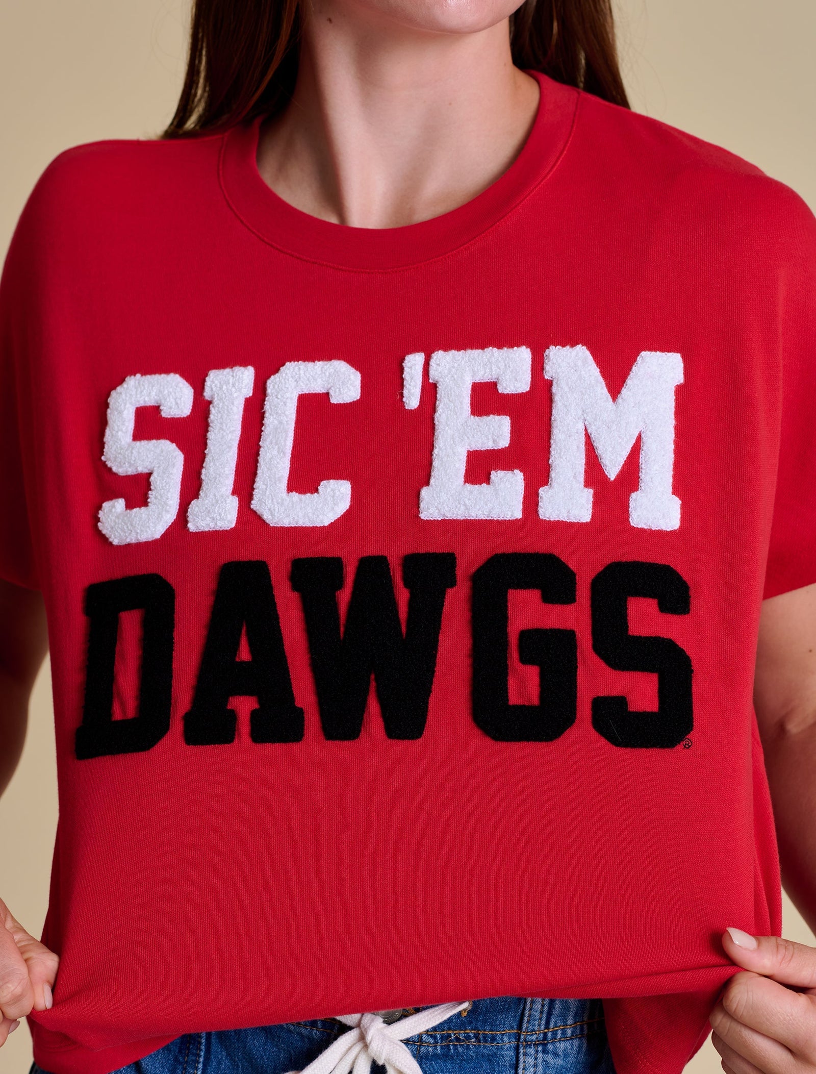 STEWART SIMMONS Women's Top Stewart Simmons The Boxy Chenille Shirt - Georgia || David's Clothing