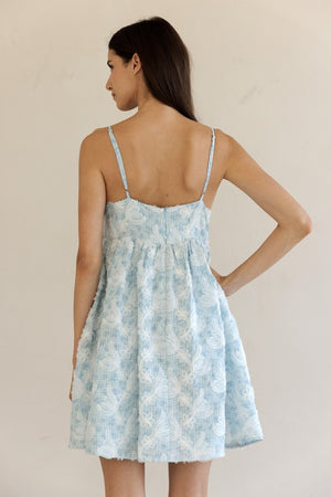 STORIA Women's Dresses Textured Floral Print Mini Dress