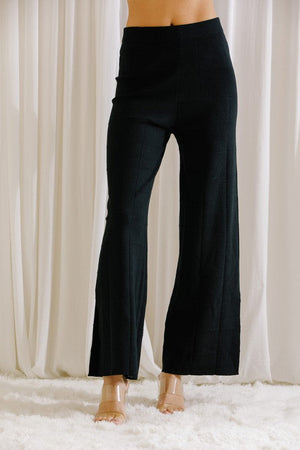 STORIA Women's Pants Monochromatic Square Wide Leg Pants || David's Clothing