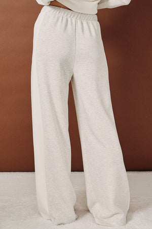 SUNDAY EDITION Women's Pants High Waist Contrast Side Panel Scuba Wide Leg Pants
