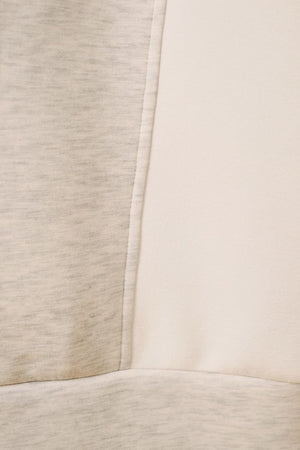 SUNDAY EDITION Women's Top Crew Neck Long Sleeve Color Block Oversize Top