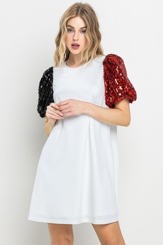 TCEC Women's Dresses Game Day Sequins Dress || David's Clothing