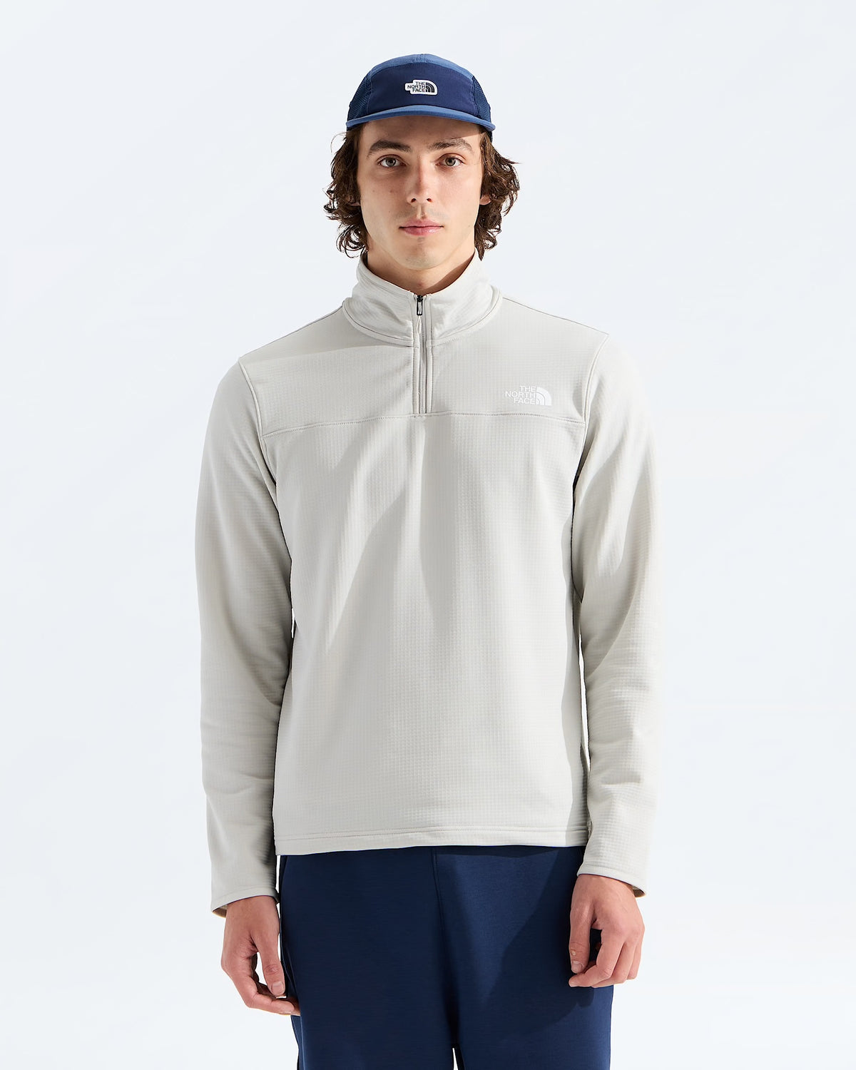 THE NORTH FACE Mens Jackets CUMULUS CLOUD / S North Face Men’s Cedar Trail Grid Fleece ¼-Zip NF0A8AZEMYB