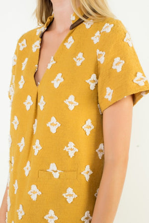 THML Women's Dresses Short Sleeve Detailed Dress