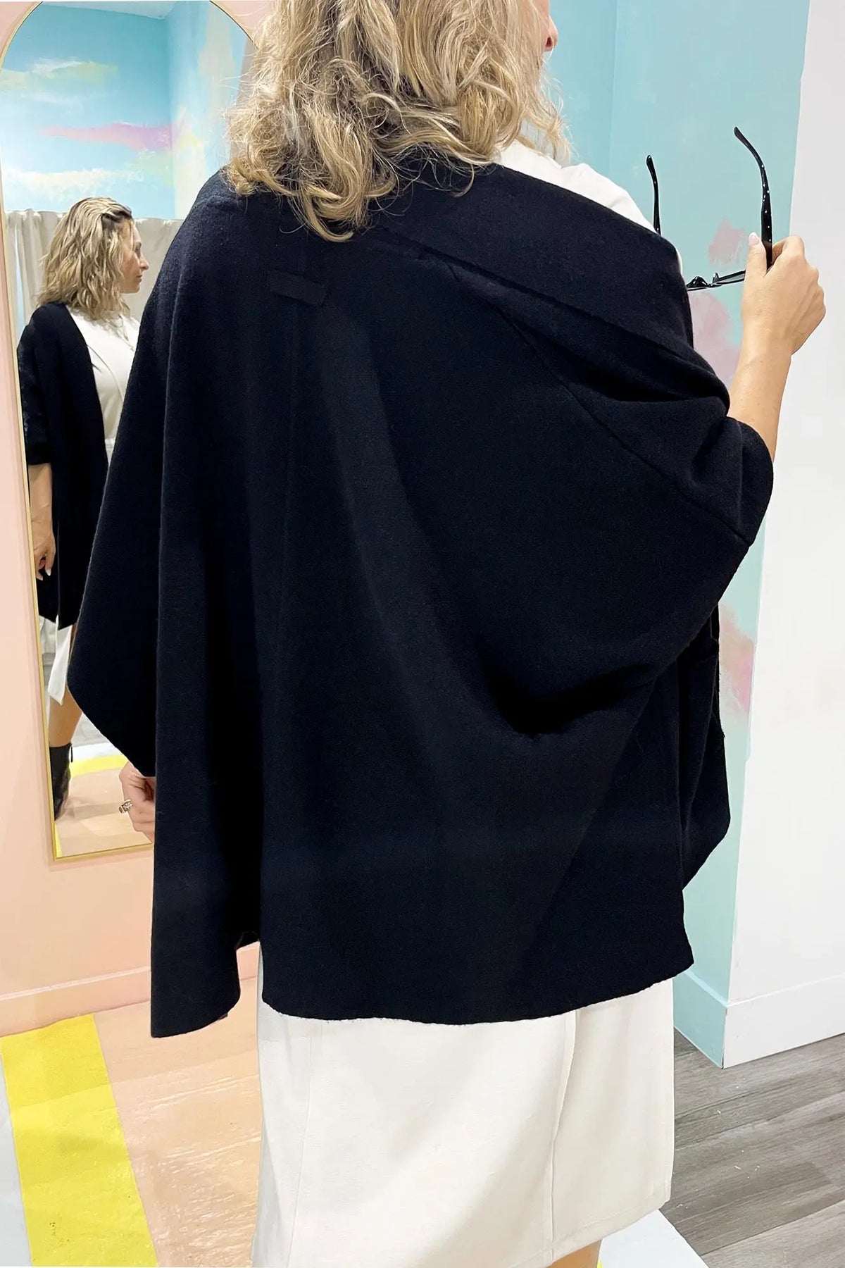 UMGEE USA Women's Sweaters Solid Knit Shawl Collar Cardigan || David's Clothing