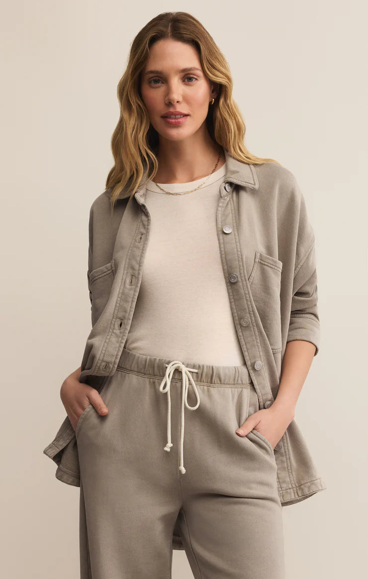 Z SUPPLY Women Jackets RETREAT / XS Z Supply All Day Knit Leopard Jacket || David's Clothing ZJ253257