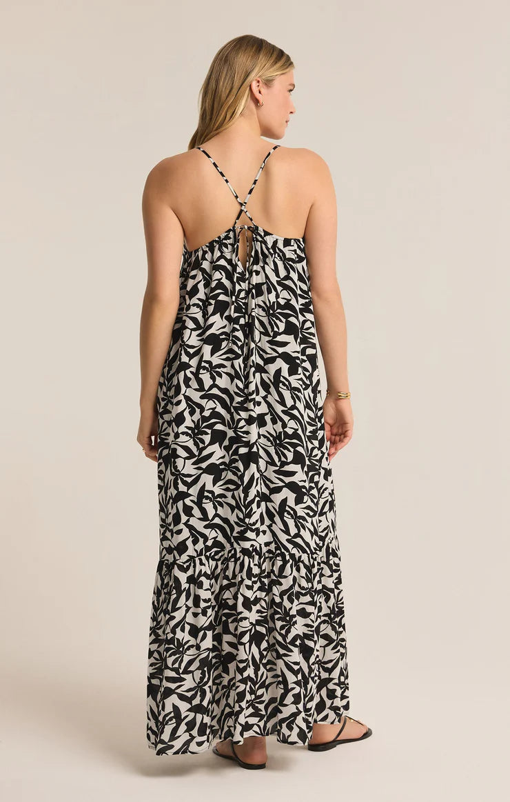 Z SUPPLY Women's Dresses Z Supply Cocktail Hour Leaf Midi Dress || David's Clothing