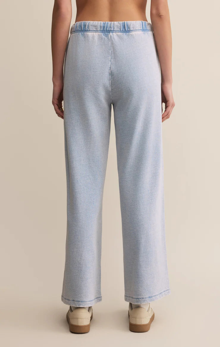 Z SUPPLY Women's Pants WASHD INDIGO / XS Z Supply Hunter Knit Denim Pant || David's Clothing ZP253843