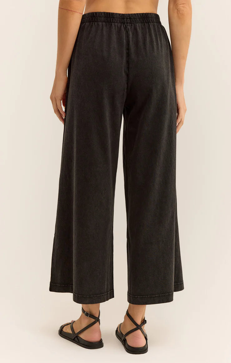 Z SUPPLY Women's Pants BLACK / XS Z Supply Scout Cotton Jersey Pant || David's Clothing ZP242118