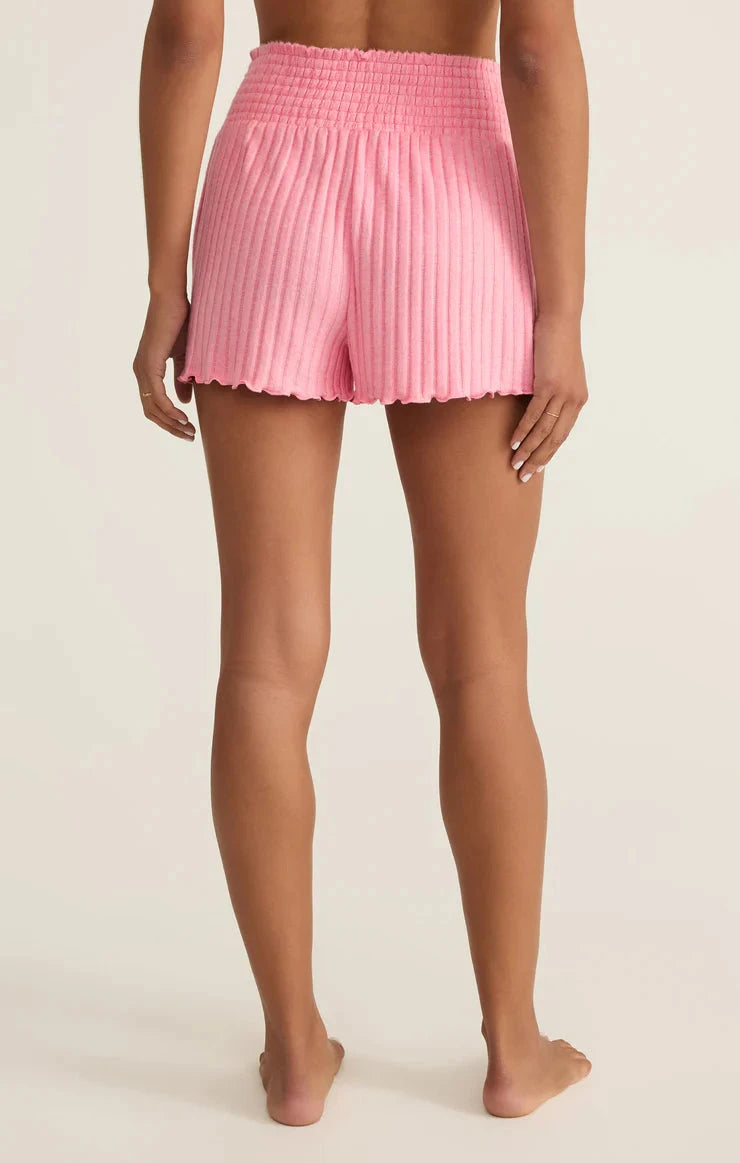 Z SUPPLY Women's Shorts Z Supply Dawn Smocked Rib Short || David's Clothing