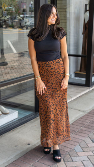 Z SUPPLY Women's Skirts Z Supply Europa Leopard Maxi Skirt