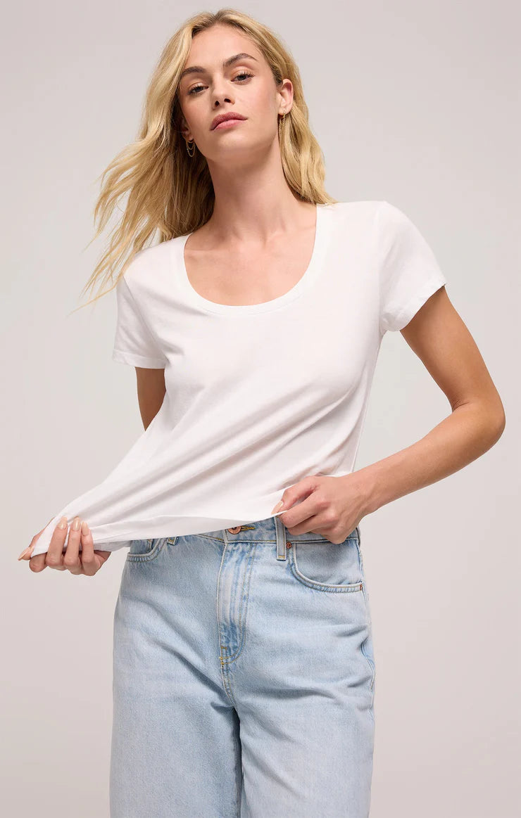 Z SUPPLY Women's Top Z Supply Anywhere Scoop Neck Tee || David's Clothing