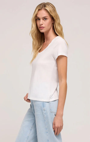 Z SUPPLY Women's Top Z Supply Anywhere Scoop Neck Tee || David's Clothing