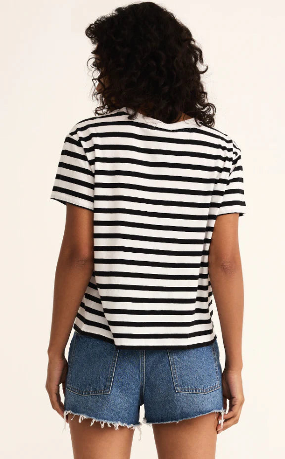 Z SUPPLY Women's Top Z Supply Go To Stripe Tee || David's Clothing