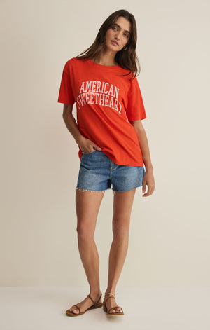 Z SUPPLY Women's Top Z Supply Sweetheart Boyfriend Tee