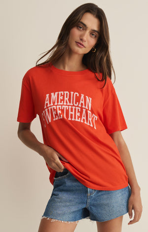 Z SUPPLY Women's Top Z Supply Sweetheart Boyfriend Tee