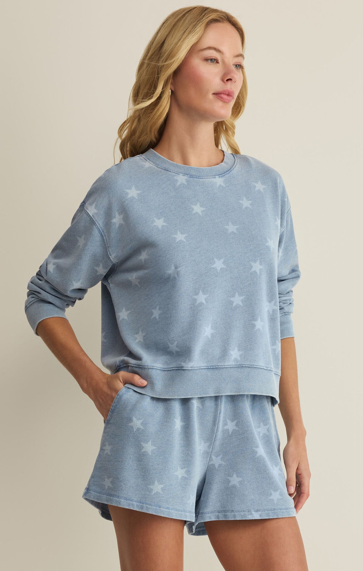 Z SUPPLY Women's Top Z Supply Written Stars Sweatshirt