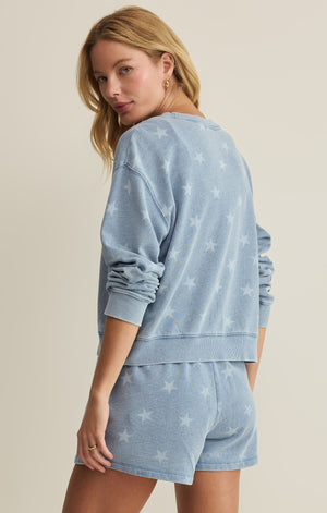 Z SUPPLY Women's Top Z Supply Written Stars Sweatshirt